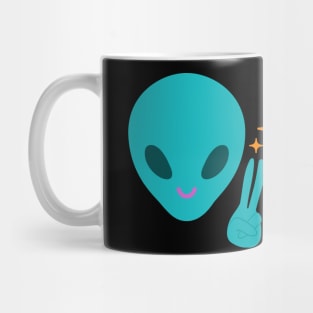 Alien Peace Sign Mug